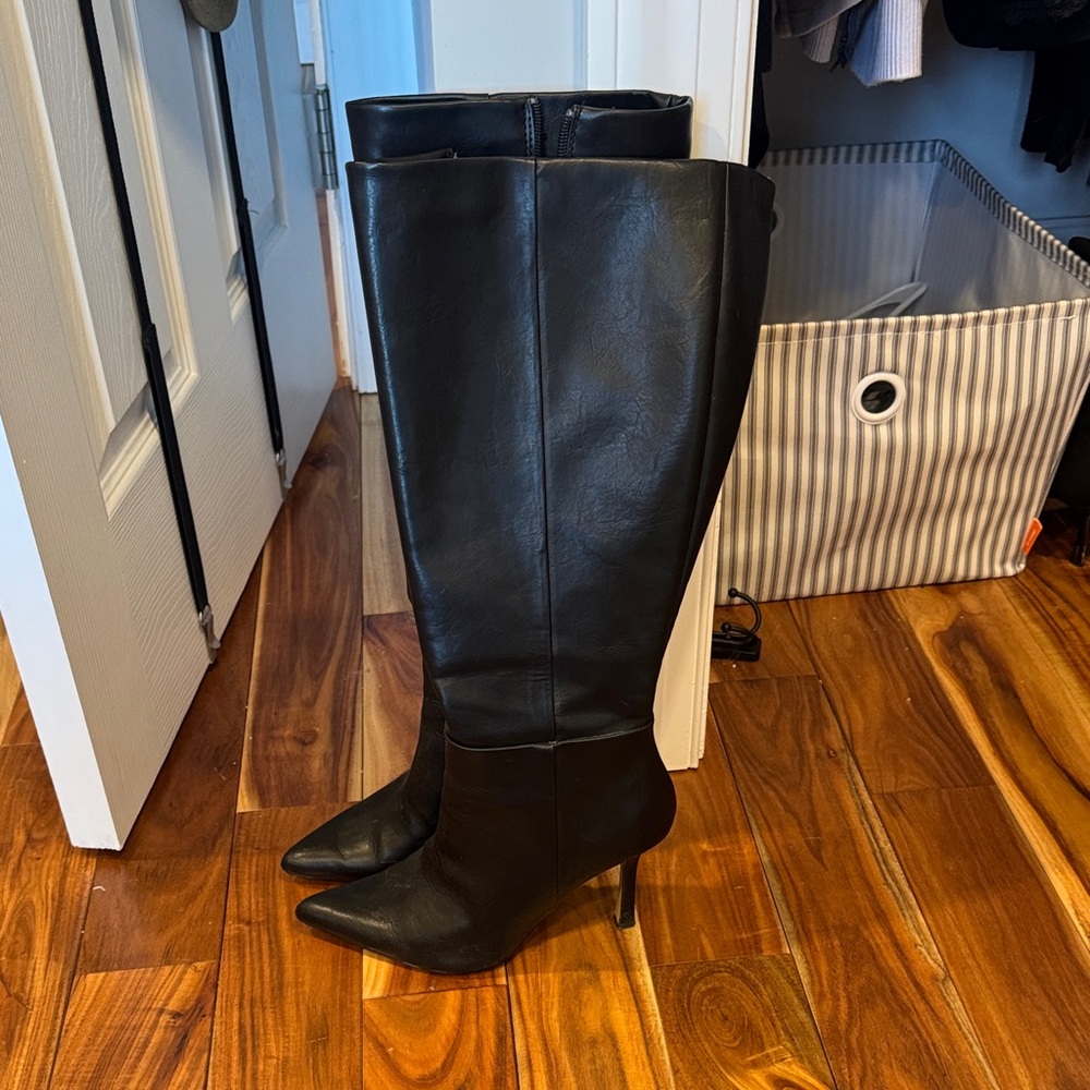 The Drop Black Knee High Boots size 7